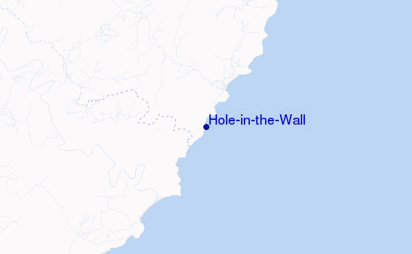 carte de localisation de Hole-in-the-Wall