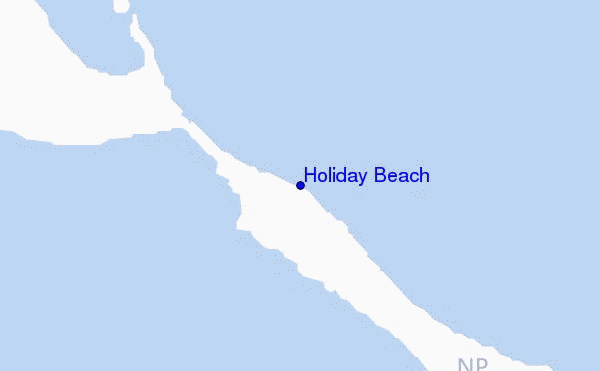 carte de localisation de Holiday Beach