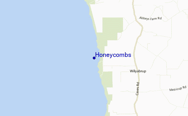 carte de localisation de Honeycombs