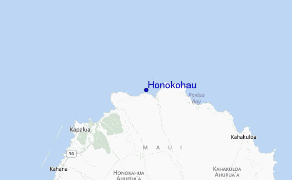 carte de localisation de Honokohau