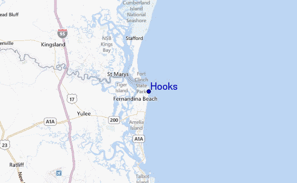 Hooks Location Map