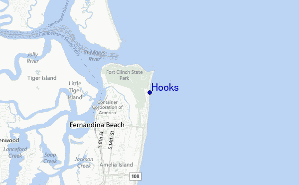 carte de localisation de Hooks