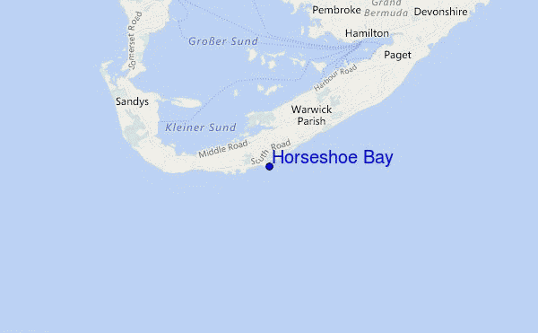 carte de localisation de Horseshoe Bay