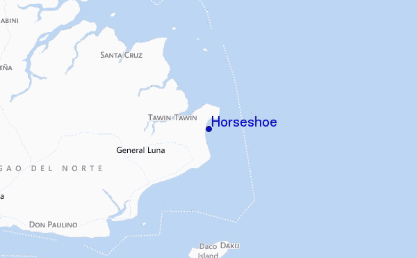 carte de localisation de Horseshoe