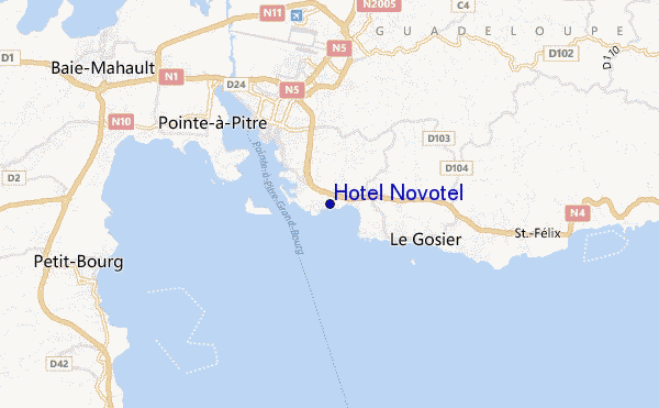carte de localisation de Hotel Novotel