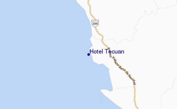 carte de localisation de Hotel Tecuan