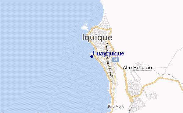 carte de localisation de Huayquique