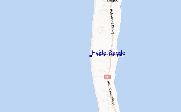 carte de localisation de Hvide Sande