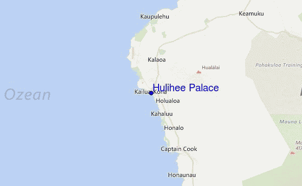 Hulihee Palace Location Map