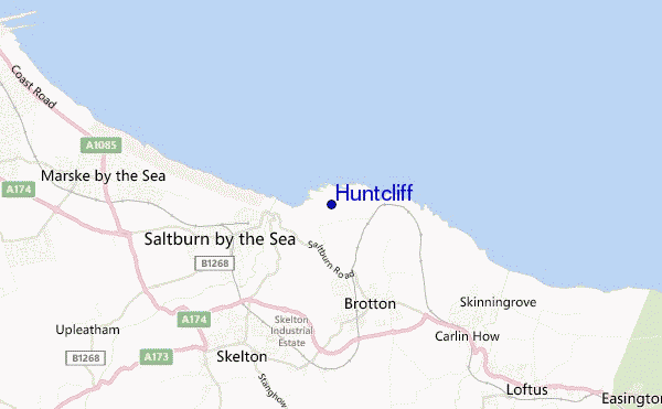 carte de localisation de Huntcliff