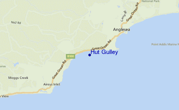 carte de localisation de Hut Gulley