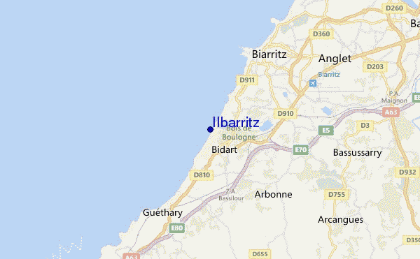 carte de localisation de IIbarritz