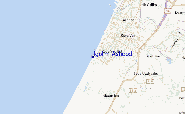 carte de localisation de Igolim Ashdod