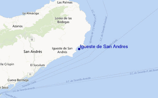 carte de localisation de Igueste de San Andres
