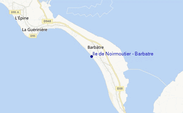 carte de localisation de Ile de Noirmoutier - Barbatre