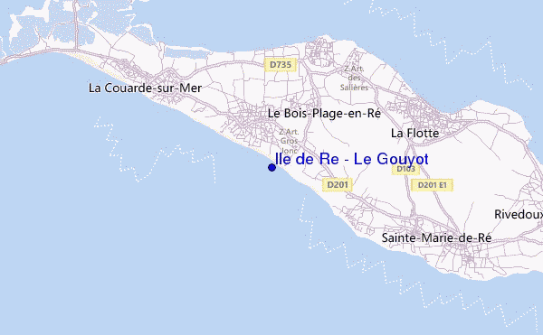 carte de localisation de Ile de Re - Le Gouyot