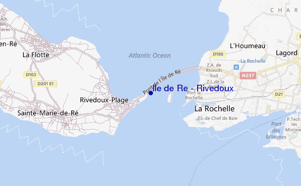 carte de localisation de Ile de Re - Rivedoux