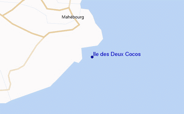 carte de localisation de Ile des Deux Cocos