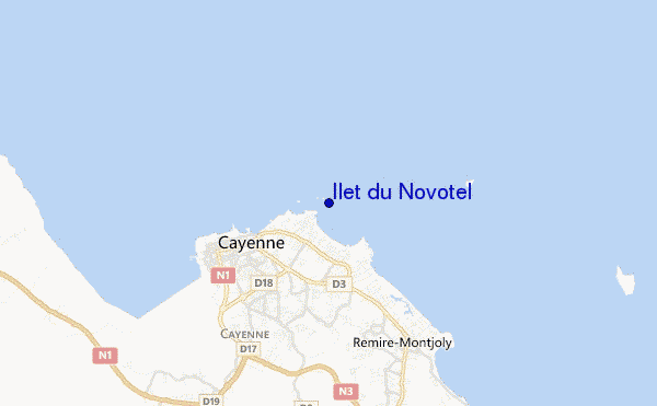 carte de localisation de Ilet du Novotel
