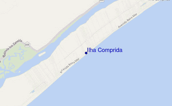 carte de localisation de Ilha Comprida