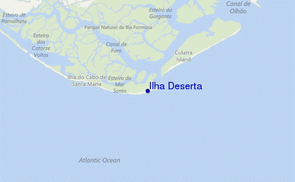 carte de localisation de Ilha Deserta