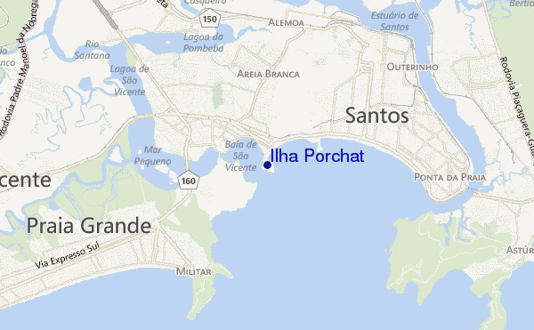 carte de localisation de Ilha Porchat