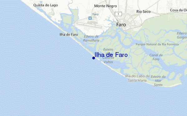 carte de localisation de Ilha de Faro
