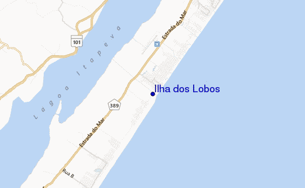 carte de localisation de Ilha dos Lobos