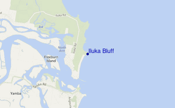 carte de localisation de Iluka Bluff