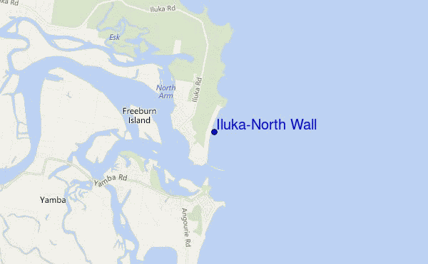 carte de localisation de Iluka-North Wall