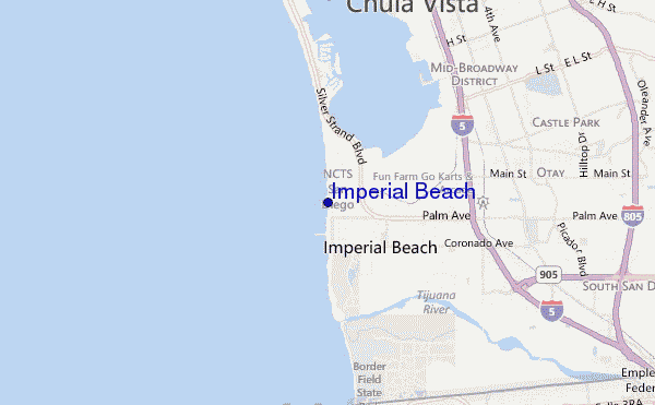 carte de localisation de Imperial Beach