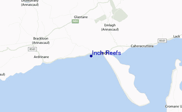 carte de localisation de Inch Reefs