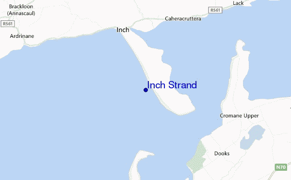 carte de localisation de Inch Strand