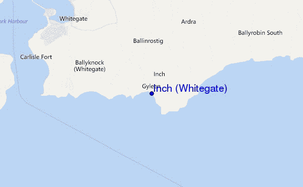 carte de localisation de Inch (Whitegate)