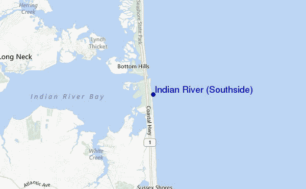 carte de localisation de Indian River (Southside)