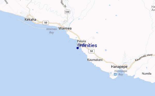 carte de localisation de Infinities