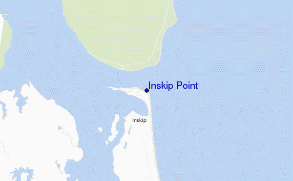 carte de localisation de Inskip Point