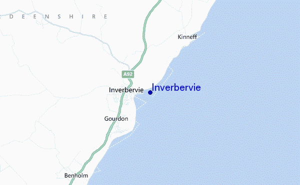 carte de localisation de Inverbervie