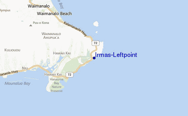 carte de localisation de Irmas/Leftpoint