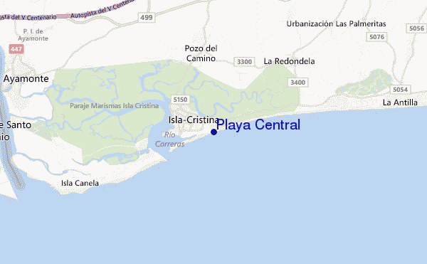 carte de localisation de Playa Central