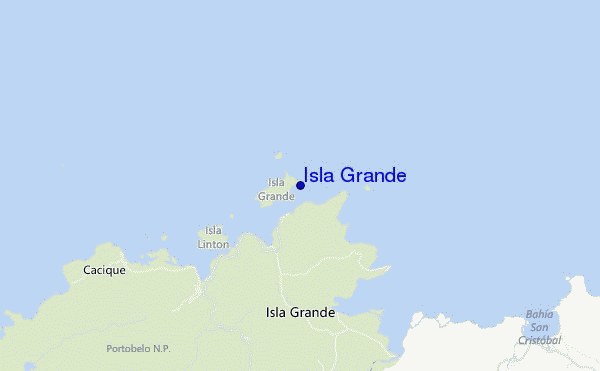 carte de localisation de Isla Grande