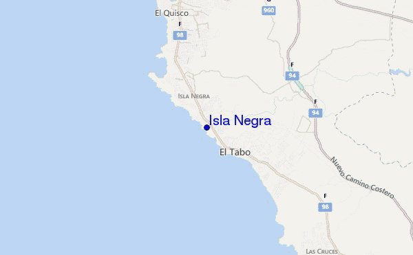 carte de localisation de Isla Negra