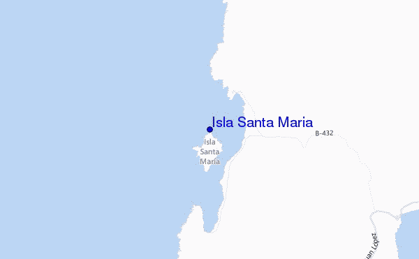 carte de localisation de Isla Santa Maria