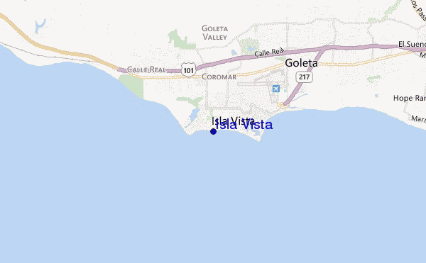 carte de localisation de Isla Vista