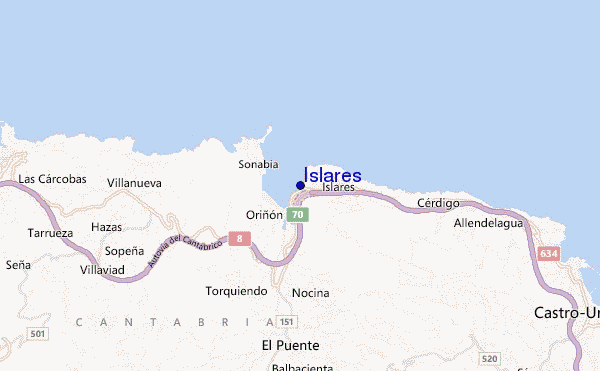 carte de localisation de Islares