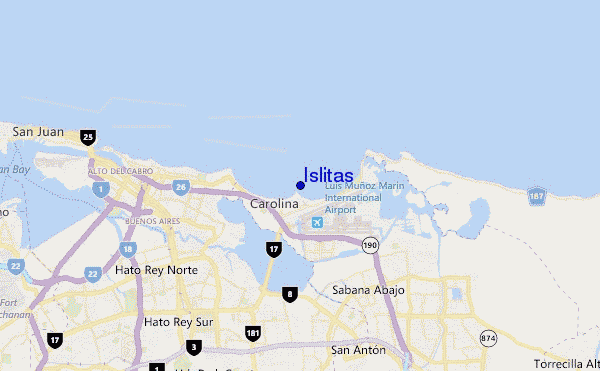 carte de localisation de Islitas