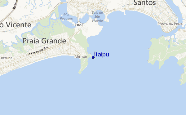 carte de localisation de Itaipu