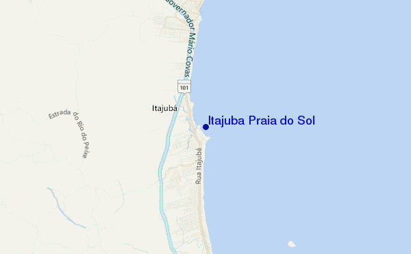 carte de localisation de Itajuba Praia do Sol