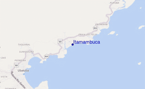 carte de localisation de Itamambuca