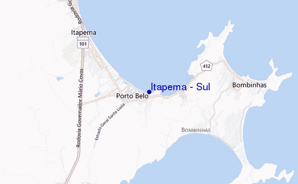 carte de localisation de Itapema - Sul